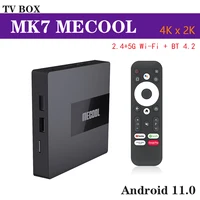 ТВ-приставка Mecool KM7, ОС Android 11,0, четырехъядерный Amlogic S905Y4, 64 бита, Android 4,0, Smart TV BOX Youtube/Neflix, ТВ-приставка