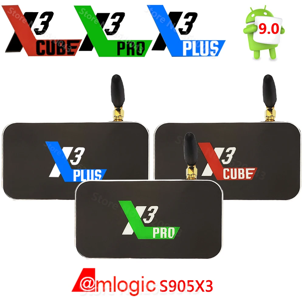 X3 CUBE PLUS Smart Android 9 0 TV Box Amlogic S905X3 2 ГБ 4 DDR4 16 32 ROM Bluetooth 4K HD PRO upgrade f rom X2 PRO|ТВ-приставки и