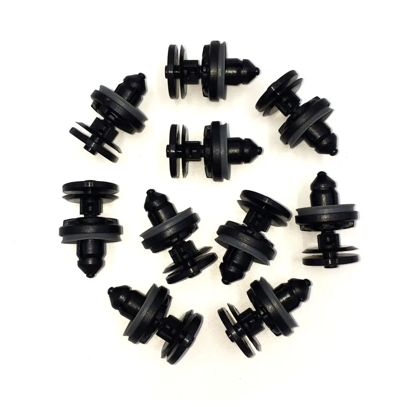 10 шт. OEM качество нейлон Пластик заклепки 8 мм крепление с отверстиями для двери