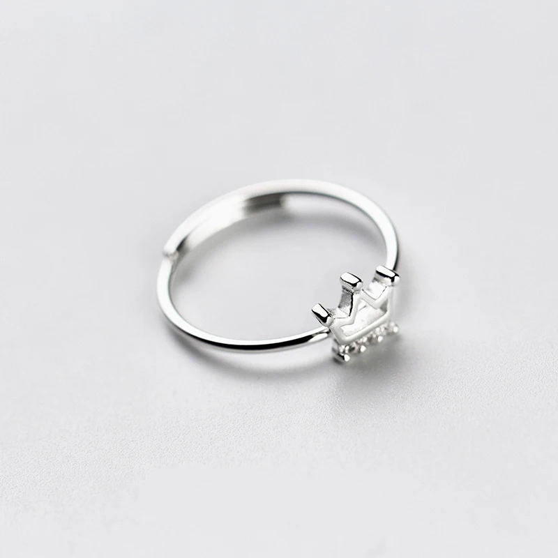 Trusta 100% 925 твердое Настоящее Стерлинговое Серебро с полой короной коктейльное