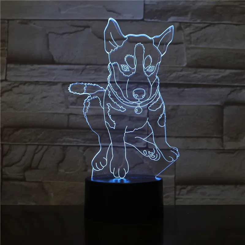 Домашний креативный стерео 3D ночной Светильник новинка светодиодная лампа с Usb