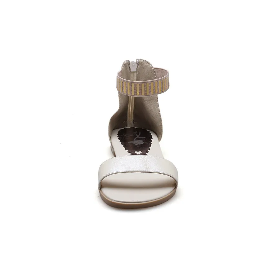 Женские сандалии QUTAA с открытым носком на низком квадратном каблуке пряжкой