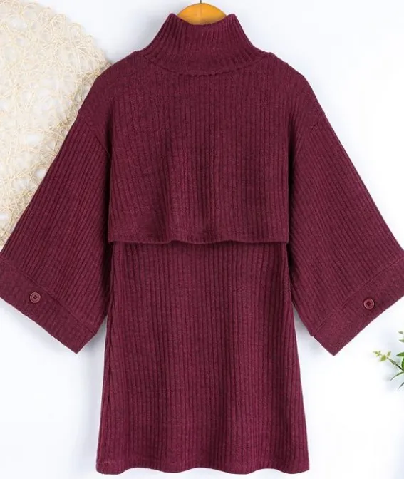 

Baby Cloak + Camisole Dress, Simple Solid Color Loose Version Droopy Spring and Summer Clothing
