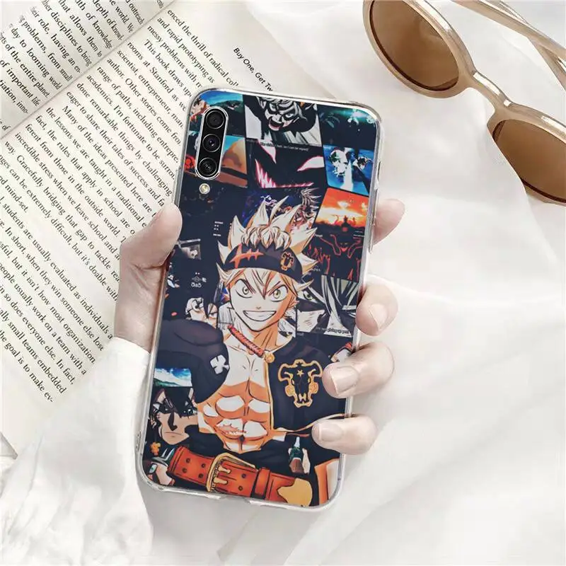 

Anime black clover asta cool Phone Case Transparent for Samsung A71 S9 10 20 HUAWEI p30 40 honor 10i 8x xiaomi note 8 Pro 10t 11