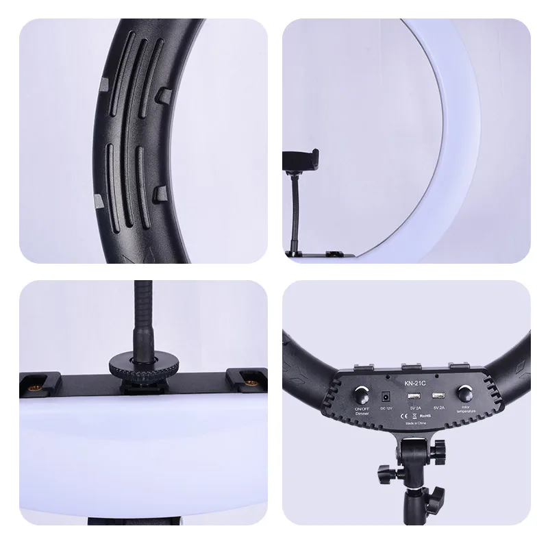 Светодиодный кольцевой светильник 21 дюйм 53 см 3000 6000K с регулируемой яркостью