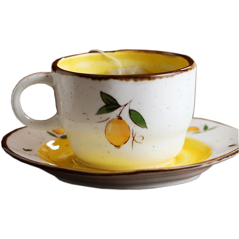 Набор фарфоровых чайных чашек кофейные чашки с блюдцем набор керамических