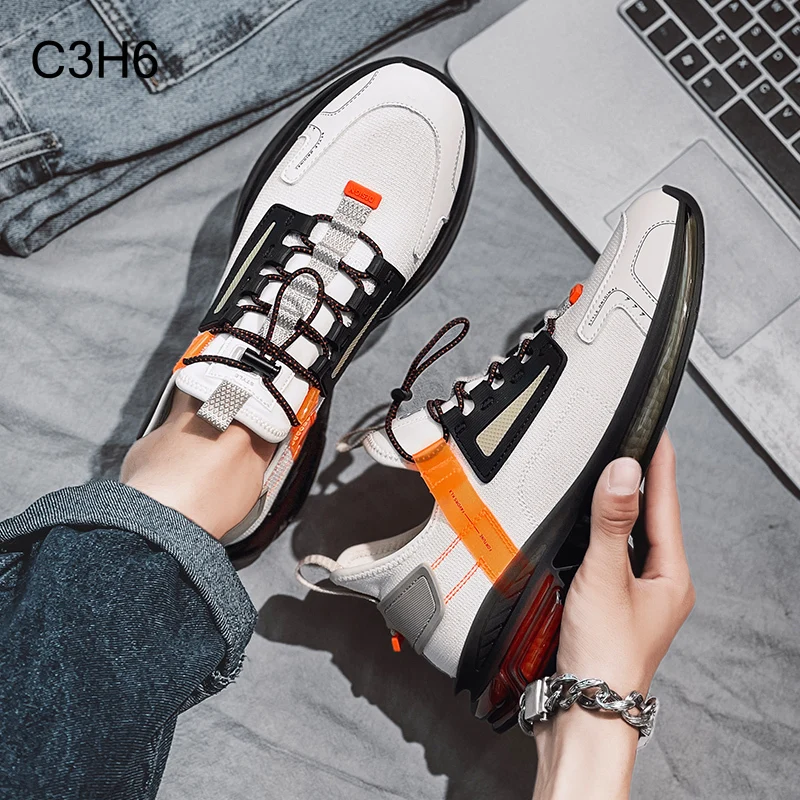 spesifikasi Sepatu Lari 2021 C3H3 Sepatu Olahraga Pria Luar Ruangan Sejuk Modis Sneakers Ringan Alas Kaki Atletik Nyaman