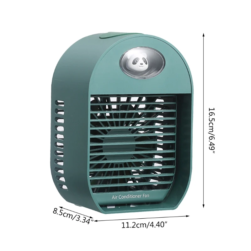 

Portable Desktop Humidifying Air-Conditioning Fan Mini Air Cooler USB Charging Small Personal Cooling Tools for Home