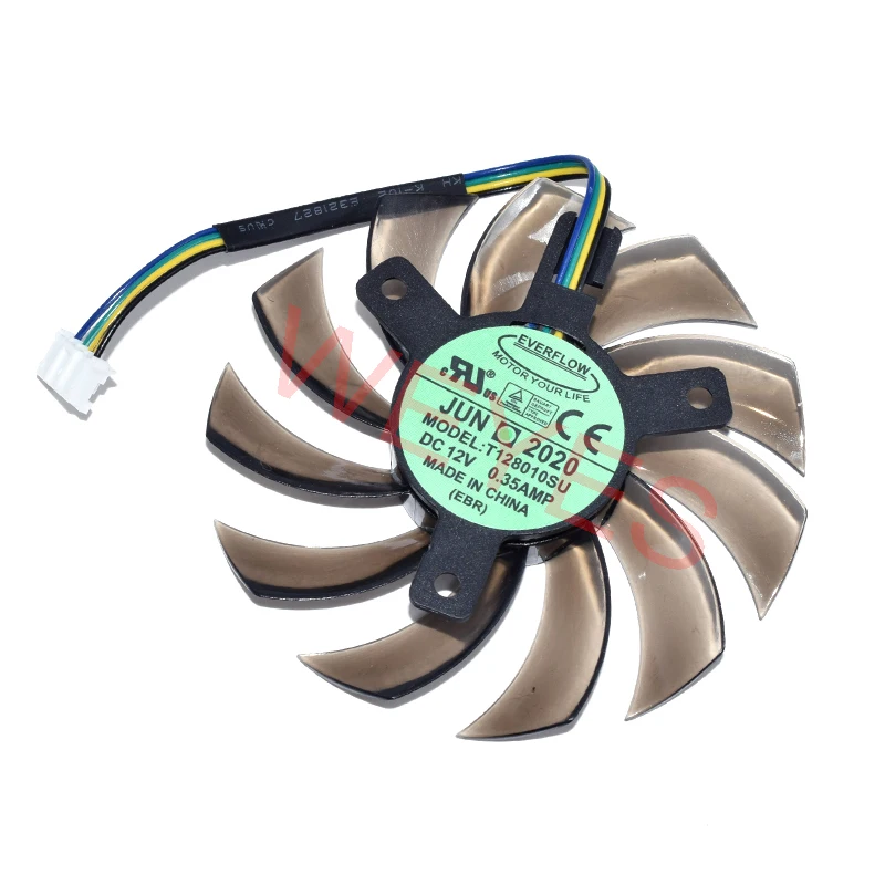 Оригинальный новый вентилятор охлаждения для EVERFLOW T128010SU GTX 670 680 760 Ti G1 770 780Ti 0 DC12V