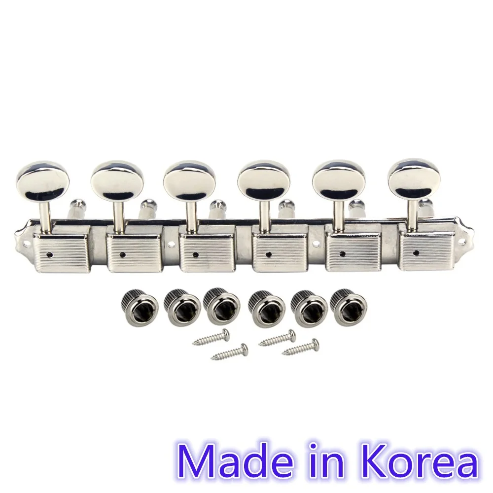 Качество Винтаж Колки для гитары тюнинг ключи 6R 6 In line в Gang Электрогитары Сделано
