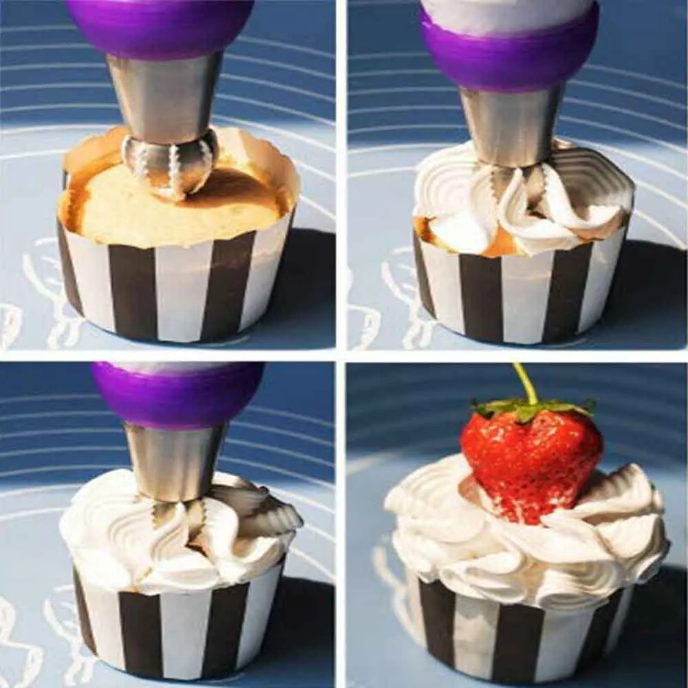 8 шт нержавеющая сталь торт спринклер серебряная трубка украшение сопла выпечки