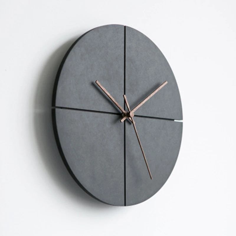 

Nordic Minimalist Wooden Wall Clocks Living Room Personality Household Watches Silent Wall Clocks Home Decor