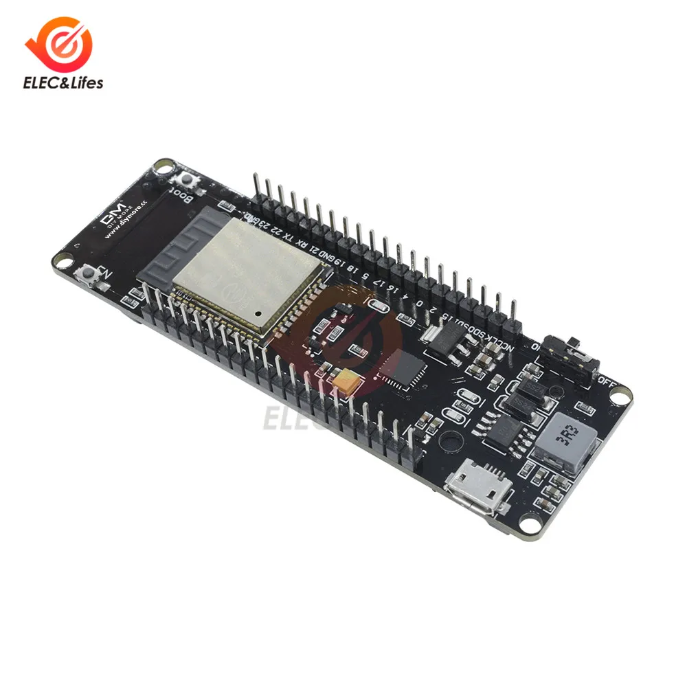 Беспроводная макетная плата ESP32 Двухрежимная Wi Fi Bluetooth модуль CP2104 с диагональю 18650
