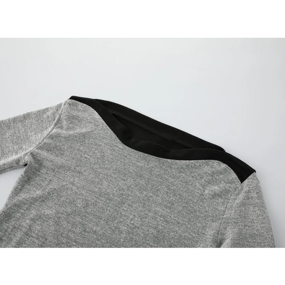 

Contrast Color Winter Sweater Women 2019 Long Sleeve Jumper Women Sweater and Pullover Knitted Sweater Female Pull Femme