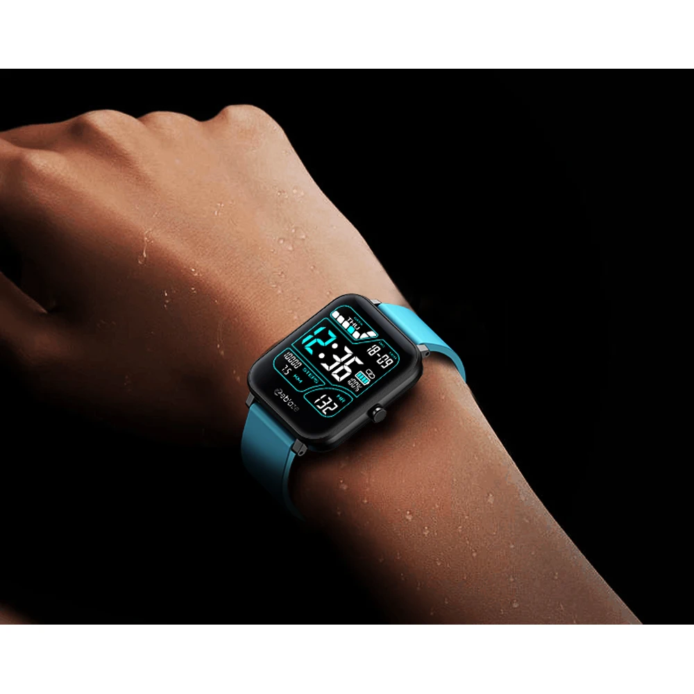 

Zeblaze GTS Bluetooth Smart Watch 1.54" HD Touch Screen Smart Wristbands Fitness Sport Watch with 8 Modes IP67 Life Waterproof