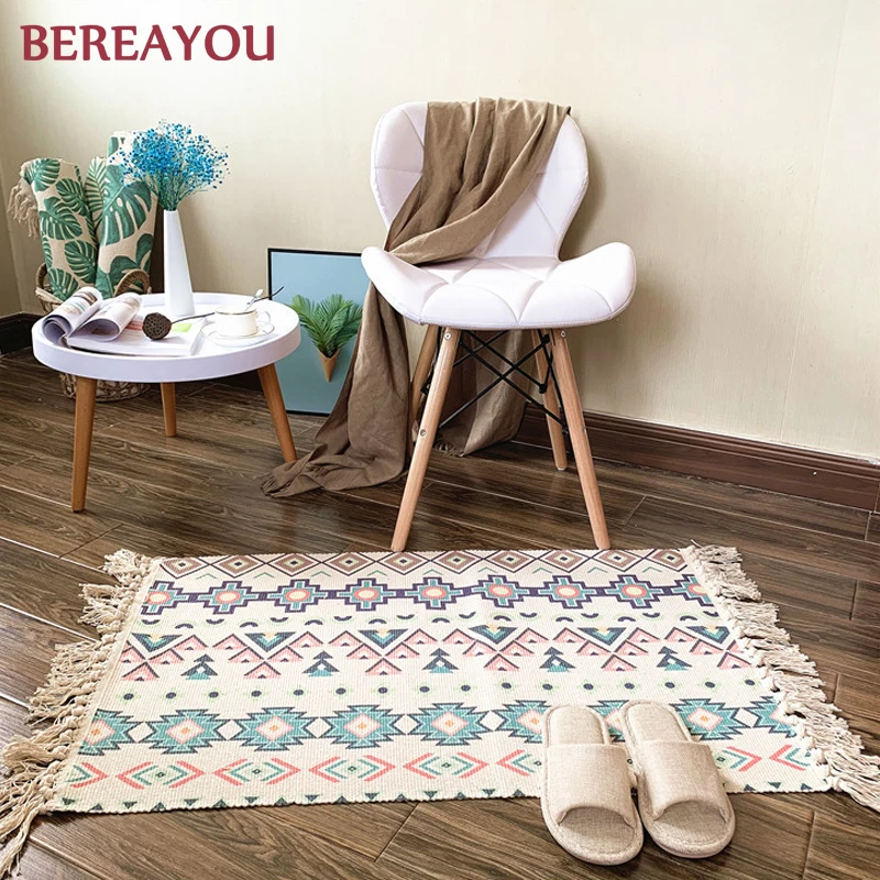 Скандинавские коврики и ковровые покрытия для гостиной спальни Декор напольный