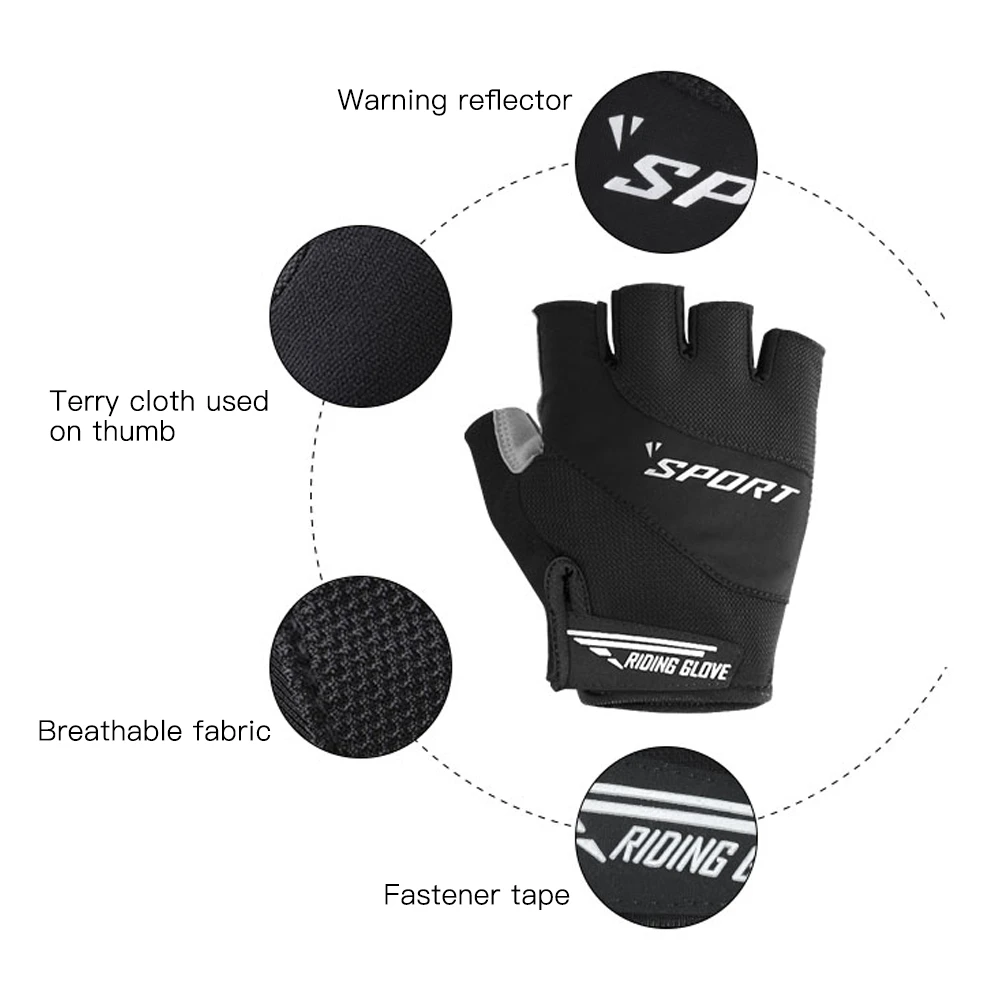 Перчатки для горного велосипеда Нескользящие дышащие велосипедные перчатки с