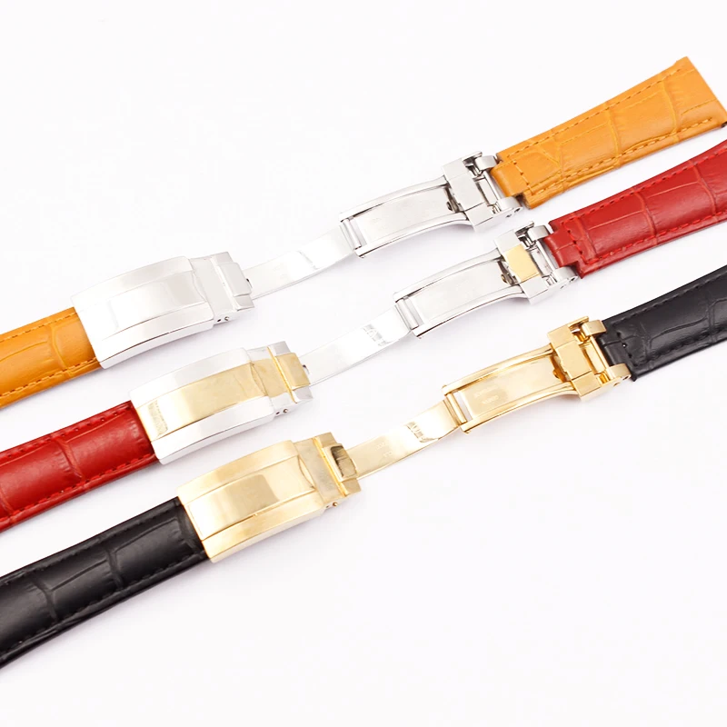 Ремешок для часов из крокодиловой кожи подходит Rolex с зелеными водными