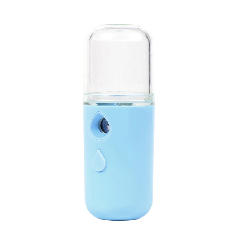 667A Nano Facial Mister Portable Mini Face Mist Handy Sprayer Cool Steamer 30ml Visual Water Tank Blue/Pink/White | Дом и сад