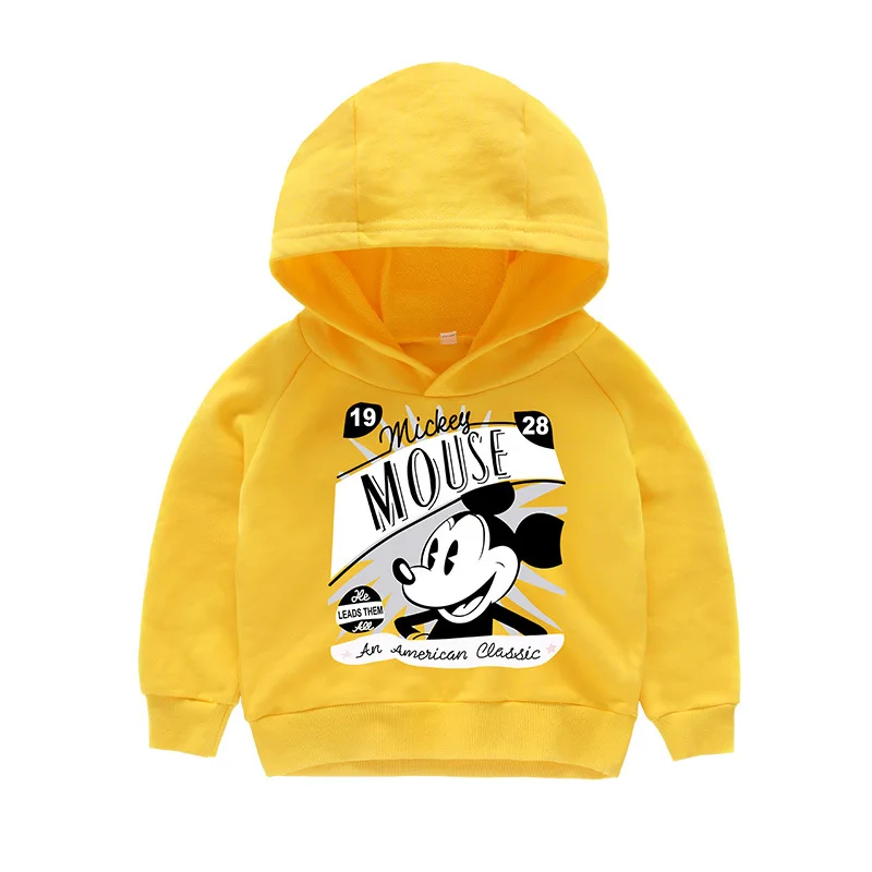 Одежда для маленьких мальчиков с Микки Маусом топы длинным рукавом детские