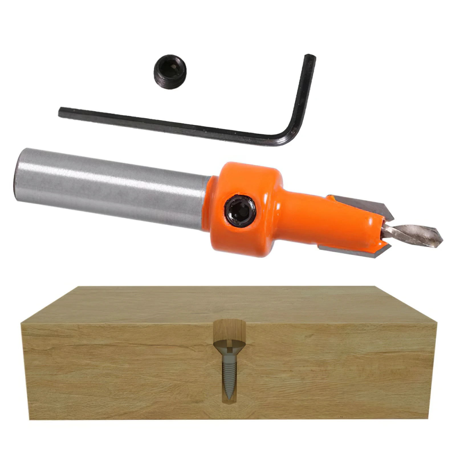 

5pcs Countersink Drill Woodworking Drill Bit Set Drilling Pilot Holes For Screw Sizes Hand Tool Set Woodworking Drill Tool