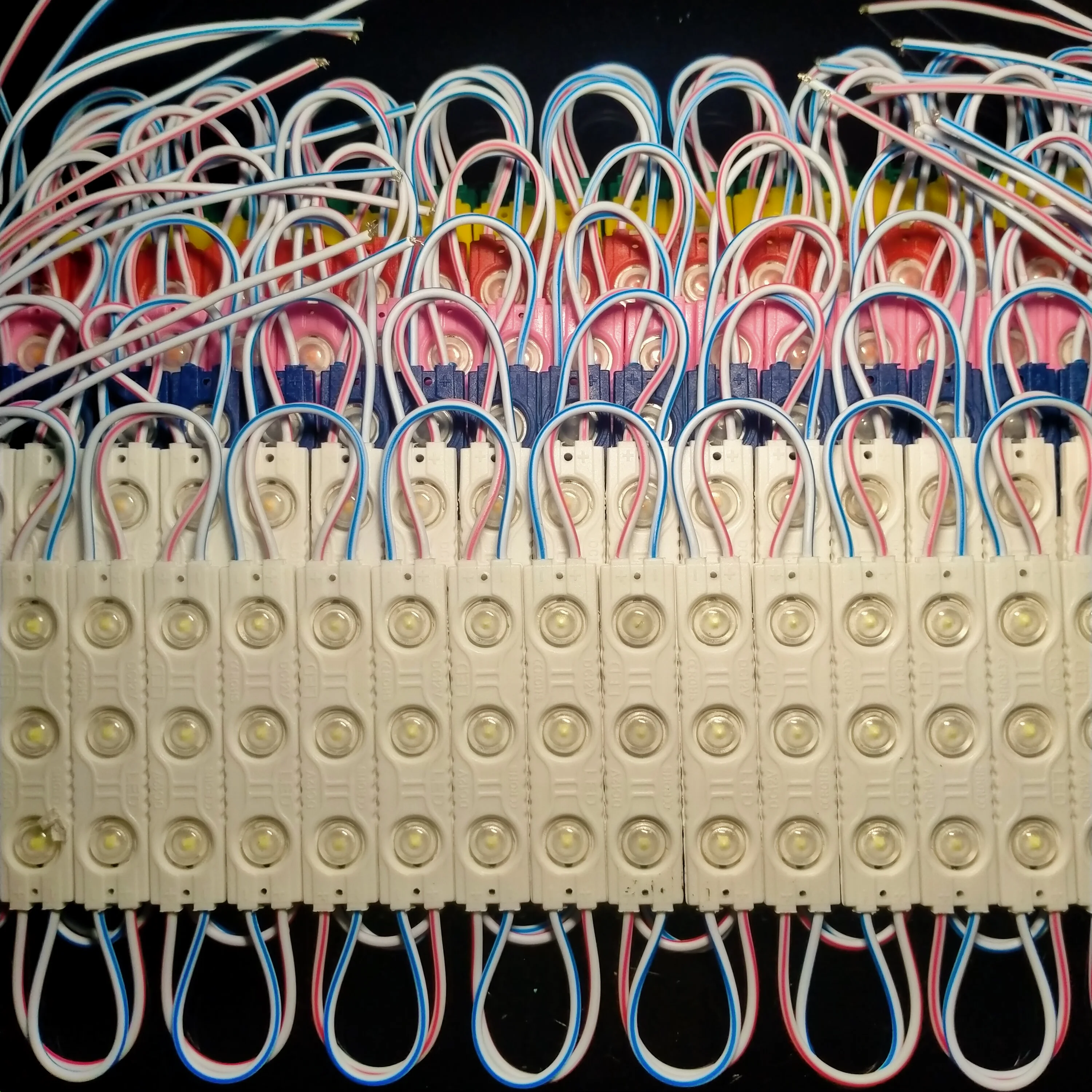 10 шт./лот 12 в водонепроницаемый 2835 3 светодиода 1 5 Вт Светодиодный модуль литья под