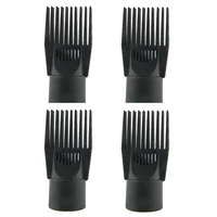 4pcs hair dryer styling straight comb nozzle hairdressing barber replacement blow flat drying narrow concentrator poly nozzles