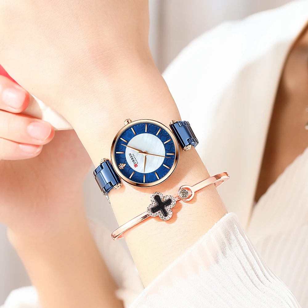 

Watches Women Top Brand Fashion Thin Quartz Wristwatch with Charming Stainless Steel Bracelet