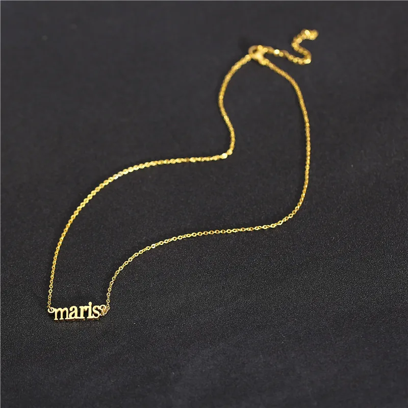 Пользовательское имя ожерелье с персональными буквами Ожерелье в подарок