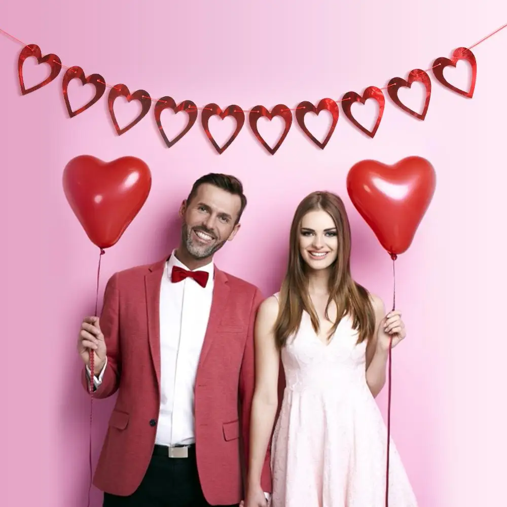 2 м Любовь Сердце баннер романтическое свадебное украшение для свадьбы макет