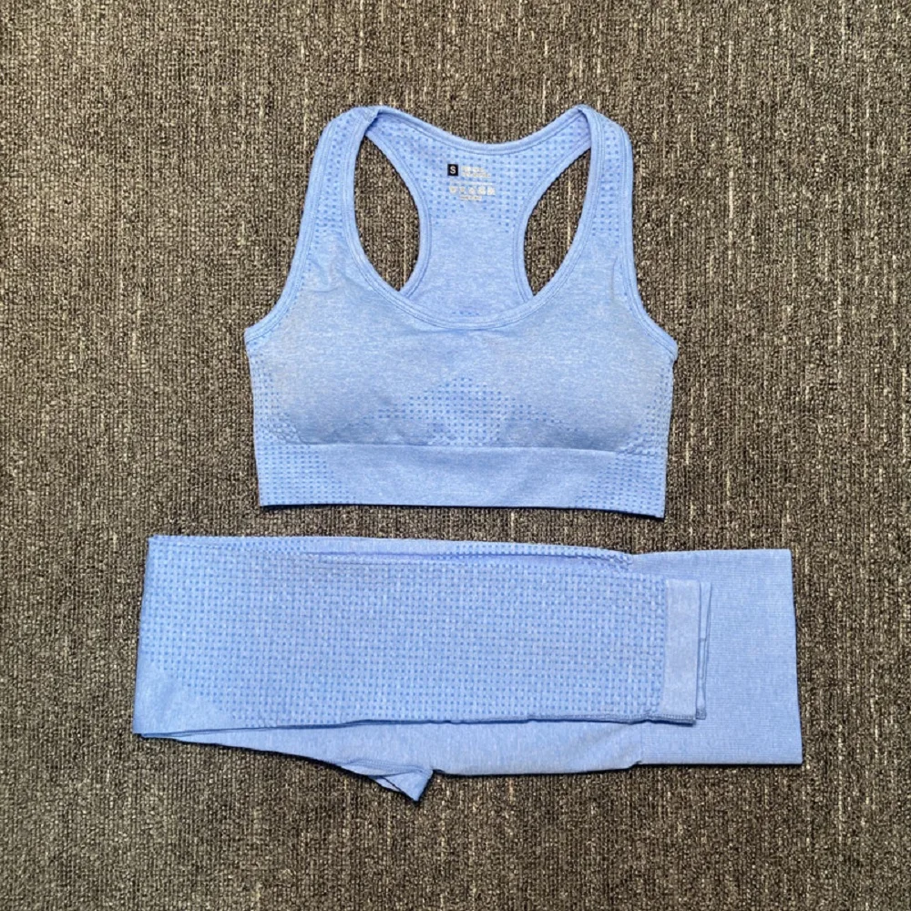 Женский спортивный костюм для йоги без рукавов комплект из 2 предметов