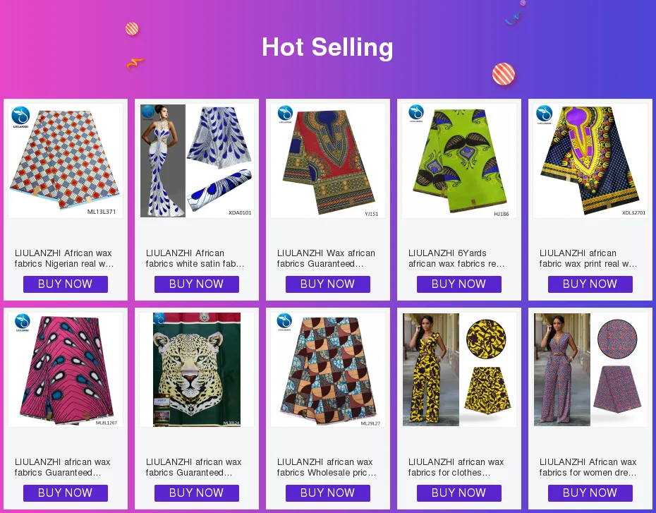 LIULANZHI African wax fabrics New arrival multicolor printing ankara wax fabric for dress 6yards polyester wax ML13L357-ML13L374