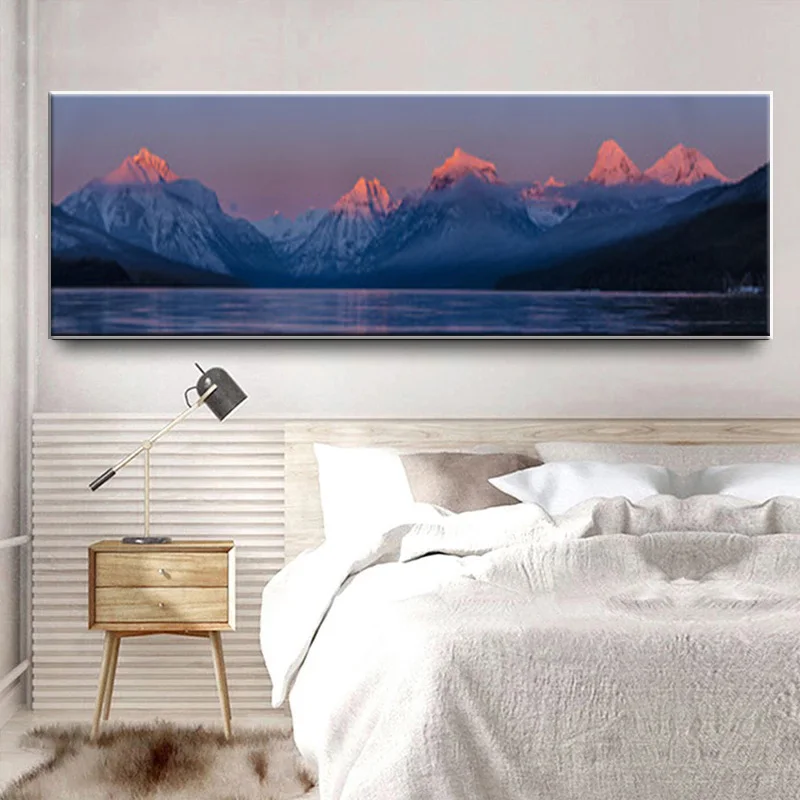 Минималистский закат пейзаж художественная картина декоративный Рисунок