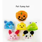 Шляпа для животных Веселая обувь для хеллоуина тыквенная шляпа Ins Симпатичные Домашнее животное костюм головные уборы с рисунком собачки и котика персонализированное милое Шапки Товары для собак
