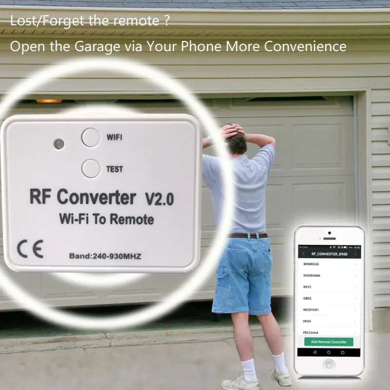 Wi-Fi гараж дистанционного ключа дверь ворот Handsender приложение Дистанционное