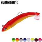 Рыболовная приманка Hunthouse, черная приманка в виде гольяна, искусственная приманка, 100 мм, 25 г, искусственная приманка, джиг-головка, Мягкая приманка