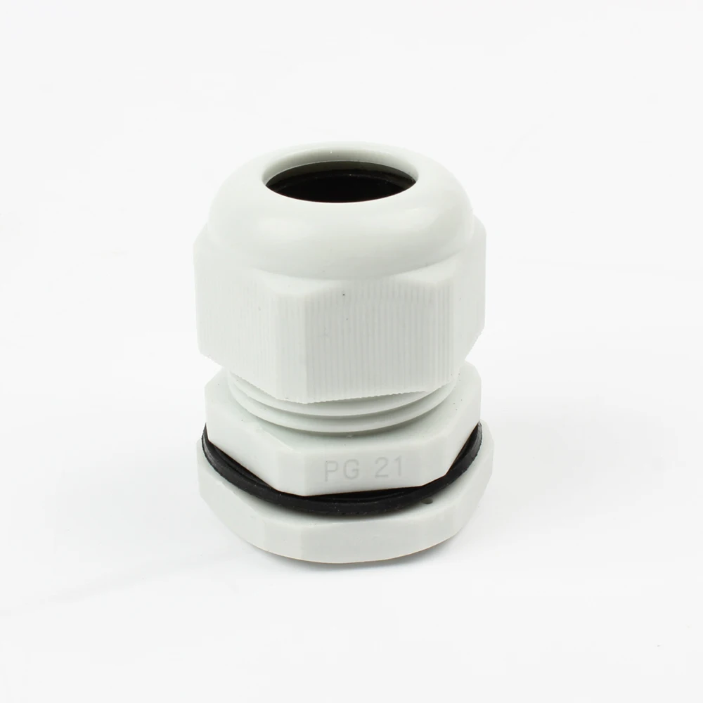10pcs IP68 PG19 PG21 PG25 Wire Cable CE White Black Waterproof Nylon Plastic Gland Connector with Gasket | Обустройство дома