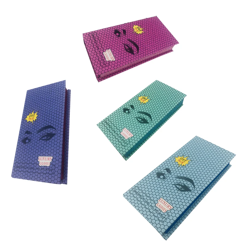 

Honeycomb Pattern Lash Packaging Wholesale Mink False Eyelashes Boxes Case Packing Empty Makeup AccessoriesVendor