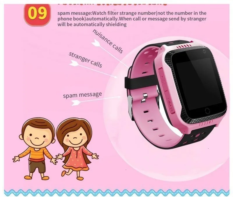 COXRY Smart Watch Kids Gps With Camera Flashlight Baby Watch SOS Call Location Device Tracker For Children Safe PK Q100 Q90 Q60