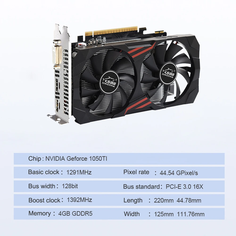 [해외] 정품 브랜드의 새로운 GTX 그래픽 카드 128bit GDDR5 GTX 1050 TI/960/550TI/650TI/750TI 4G/2G NVIDIA Gaming Geforce