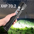 Фонарик XHP70.2 4-ядерный со встроенным аккумулятором 4*18650 и зарядкой от Usb