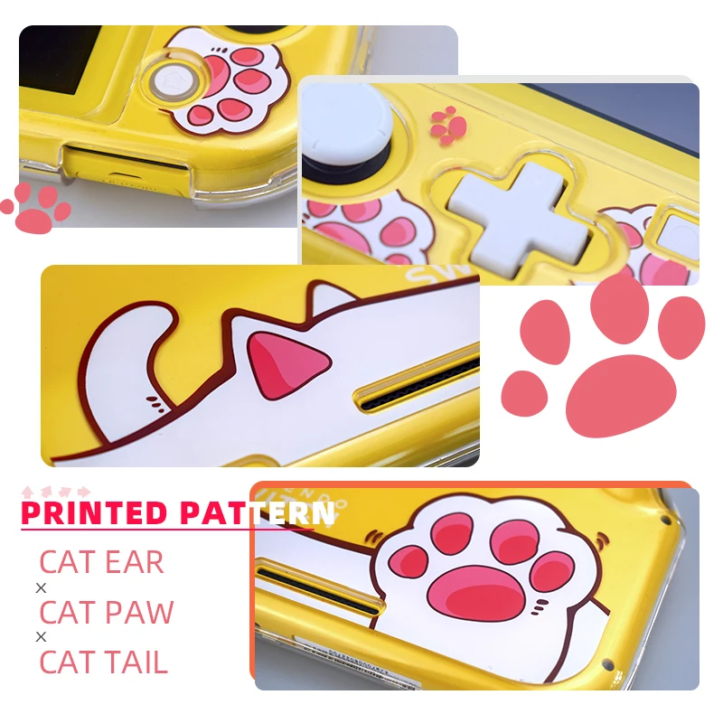 Защитный чехол DATA FROG совместимый с консолью Nintendo Switch Lite в виде кошачьей лапы