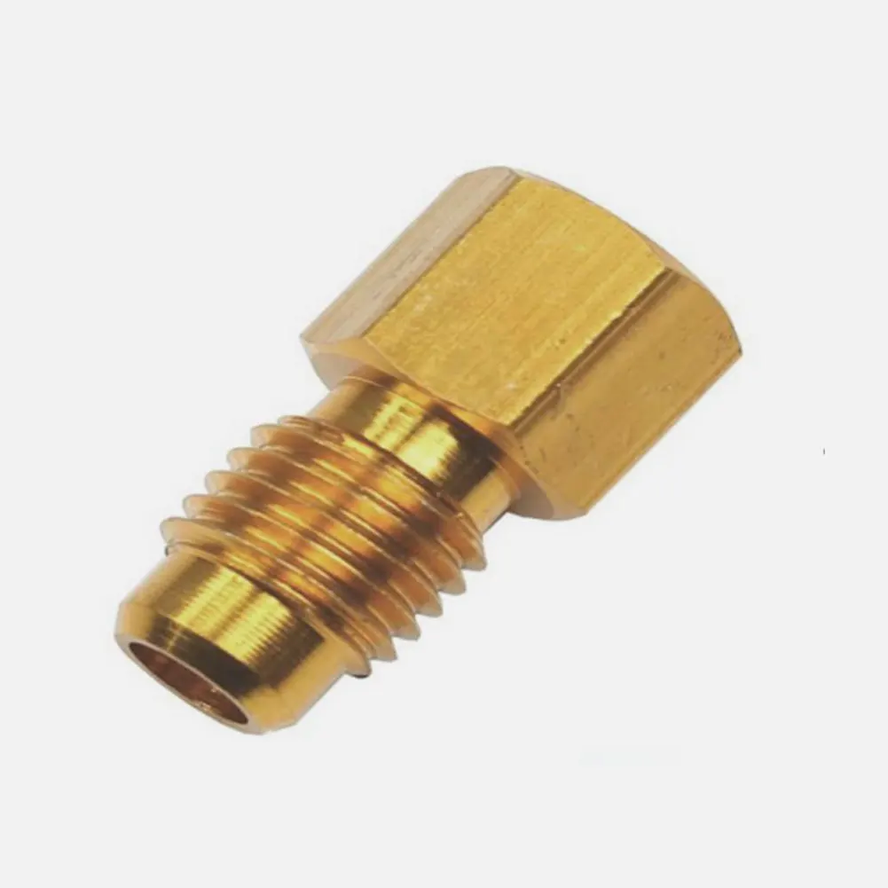 4PCS R134A Brass Refrigerant Tank Adapter To R12 Fitting Adapter 1/2Female Acme To 1/4 Male Flare Adaptor Valve Core Accessories