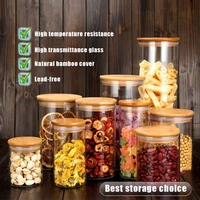 container for cereals glass jars sealed cans with cover kitchen food storage bottles mason spice jars storage banks tea box
