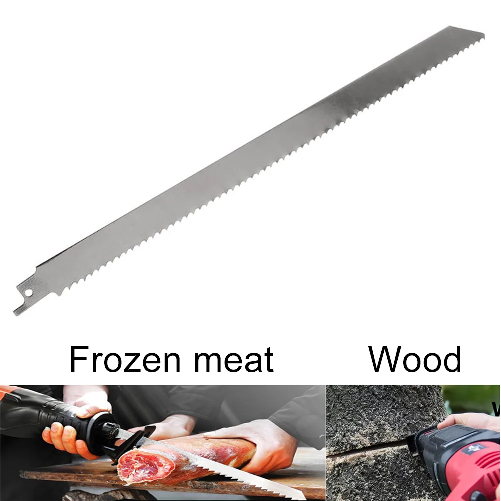 

1pcs Reciprocating Saw Blade 300mm Stainless Steel For Cutting Frozen Meat,Ice,Wood Woodworking Cutting Tools