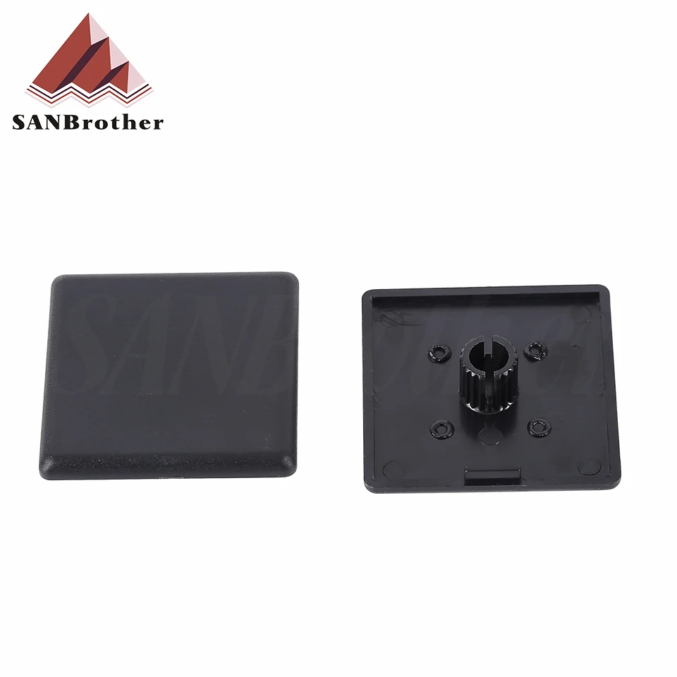 Черная нейлоновая алюминиевая профильная крышка 10 шт. пластина для