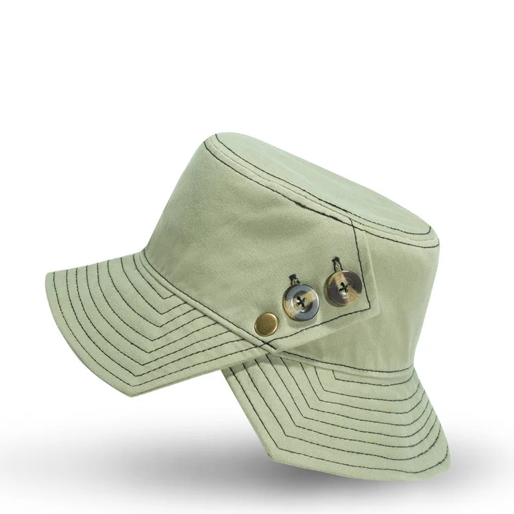 Панама с разрезами на пуговицах для девушек модная пляжная неправильной формы