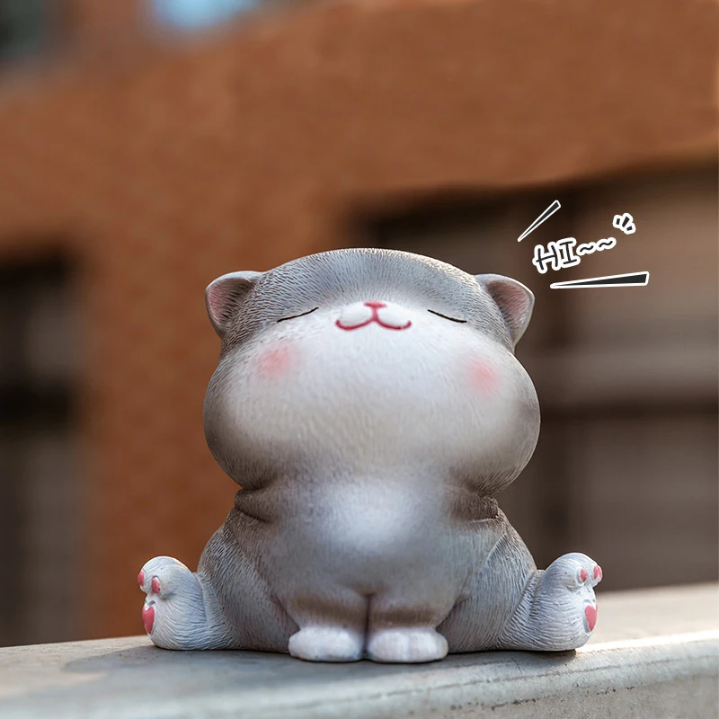 

Креативное милое японское украшение в виде кошки, мини-украшение для автомобиля, отделение для заживления офиса, маленькие украшения