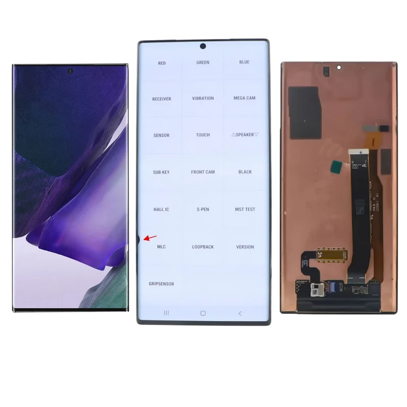 Pantalla t&aacute;ctil AMOLED para m&oacute;vil, digitalizador Original con puntos para Samsung Note 20 Ultra, N985, N986, N985F-3