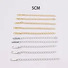 1020 штук оптовая продажа из нержавеющей стали 5 см Extentiom цепи гипоаллергенные и не выцветать 2 Цвета модного ювелирного изделия своими руками свинецбез никеля